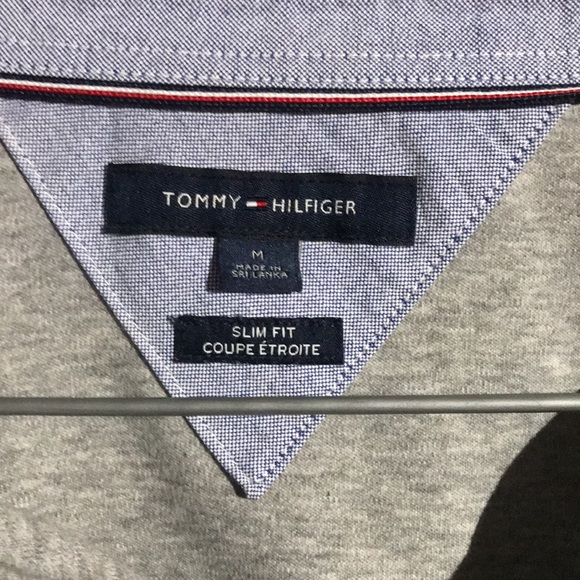 Medium Tommy Hilfiger Grey Collard Shirt - Picture 2 of 3